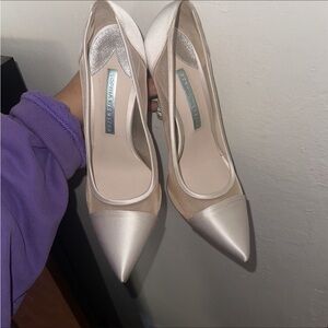 Sophia Webster Silver and Cream Women's Heels
